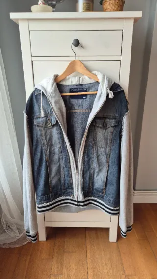 Chaqueta vaquera Fishbone con capucha