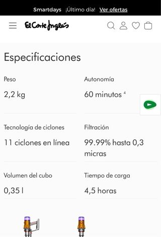 Aspirador Dyson V12 Detect Slim Absolute
