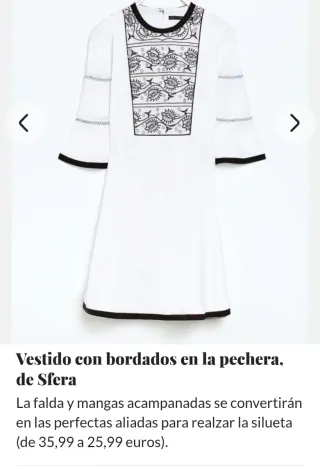 Vestido blanco Sfera, t- L