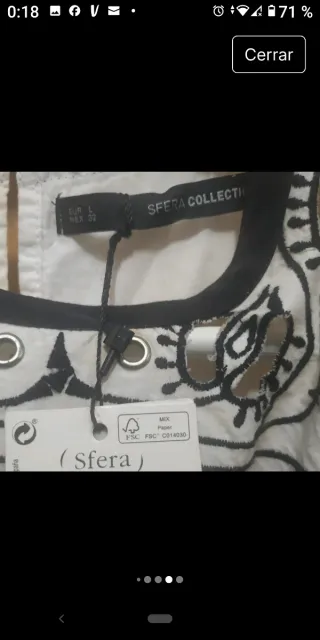 Vestido blanco Sfera, t- L