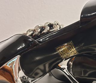 Decolletè con tacco, pelle vernice, nero, Cult, 39