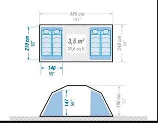 Tenda Quechua Arpenaz Family 4.2