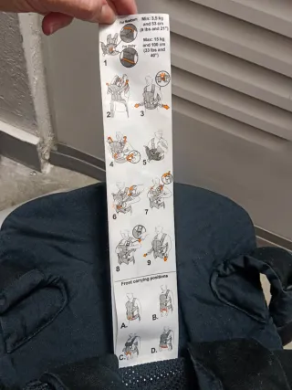 Mochila Portabebés BabyBjörn ONE Negra