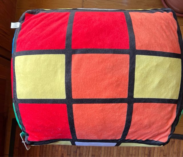 Puff Cubo Estilo Rubik