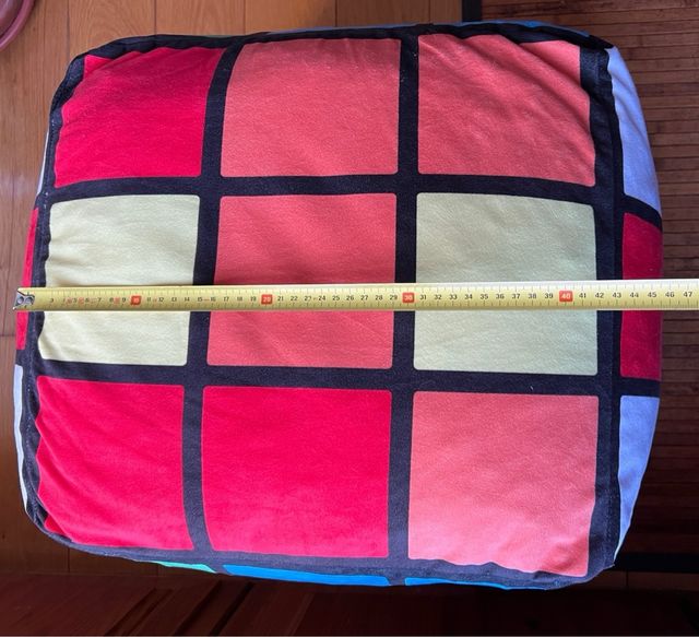 Puff Cubo Estilo Rubik