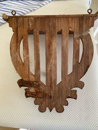 Antigua Estantería de madera epoca modernista,