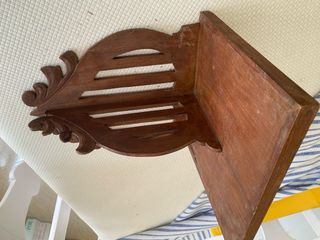 Antigua Estantería de madera epoca modernista,