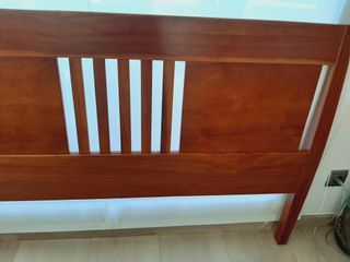 Cabezal de cama de madera para matrimonio