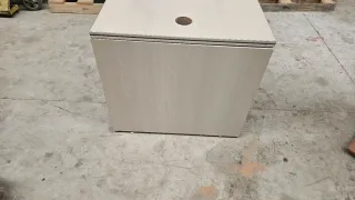 Mesa de oficina beige y gris 2 unidades