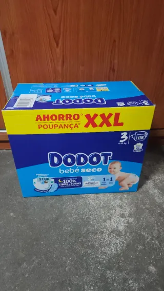 Fraldas Dodot Bebé Seco T3 - 176 unidades