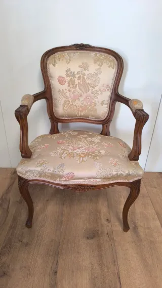 SILLA O BUTACA LUIS XV o ISABELINA ANTIGUA