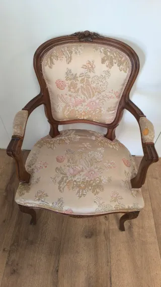 SILLA O BUTACA LUIS XV o ISABELINA ANTIGUA