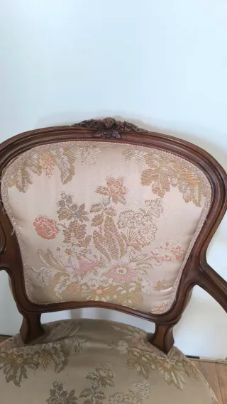 SILLA O BUTACA LUIS XV o ISABELINA ANTIGUA