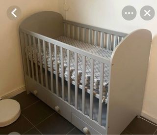 Cuna IKEA Gonatt 123x66cm Gris