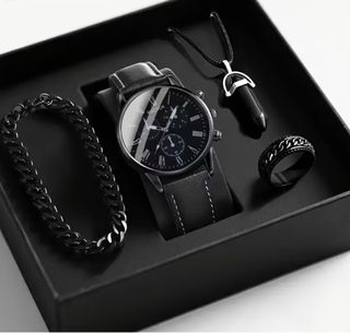 Set Regalo Hombre: Reloj + Collar + Anillo