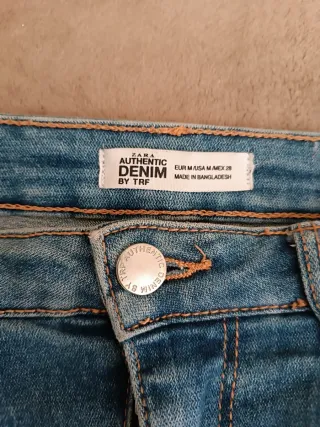 Gonna jeans Zara blu