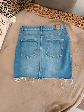 Gonna jeans Zara blu