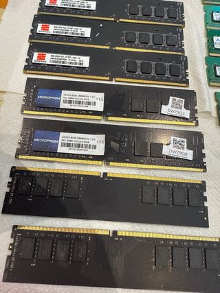 Lote 9x RAM DDR4 8GB