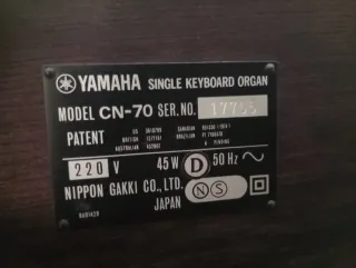 Órgano Yamaha CN 70