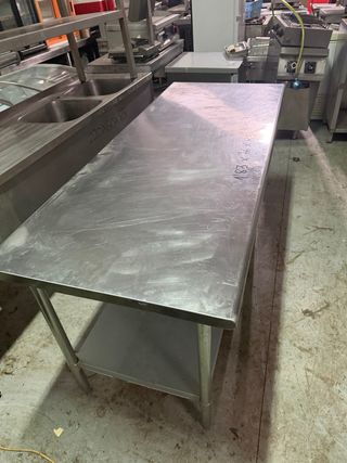 Mesa de acero CENTRAL inoxidable industrial