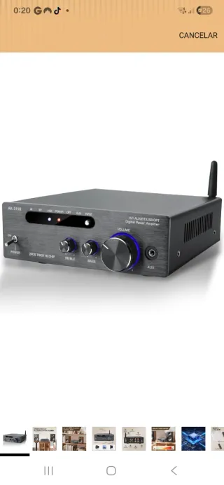 Amplificador AK-3116 Clase D Nuevo