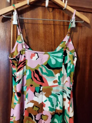 Vestido largo estampado verano