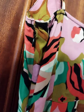 Vestido largo estampado verano