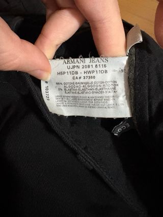 Pantalones Armani Negros Mujer