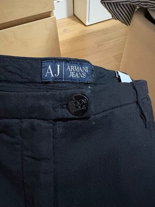Pantalones Armani Negros Mujer