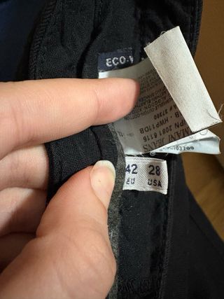 Pantalones Armani Negros Mujer