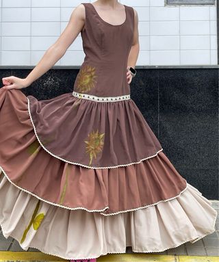 Traje de Flamenca Talla 34/36 con etiqueta