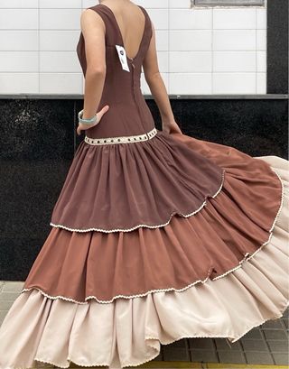 Traje de Flamenca Talla 34/36 con etiqueta