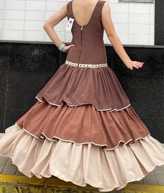 Traje de Flamenca Talla 34/36 con etiqueta