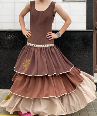 Traje de Flamenca Talla 34/36 con etiqueta