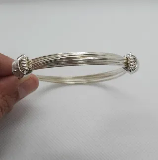 Pulsera Nudos Corredizos 9 Hilos Plata 925