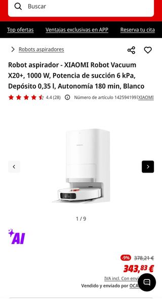 Robot Aspirador Xiaomi X20+