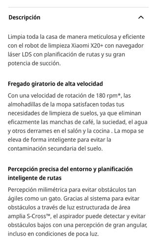 Robot Aspirador Xiaomi X20+