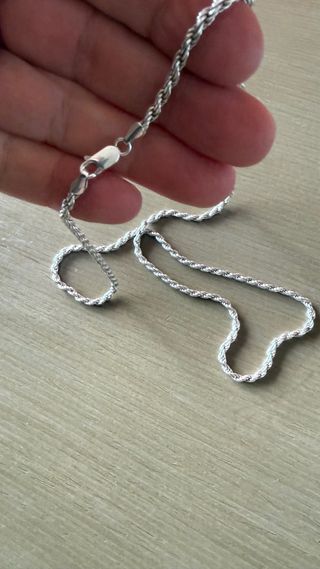 Cadena Cordon Plata 925