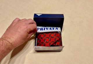 Corbata elegante de seda natural roja