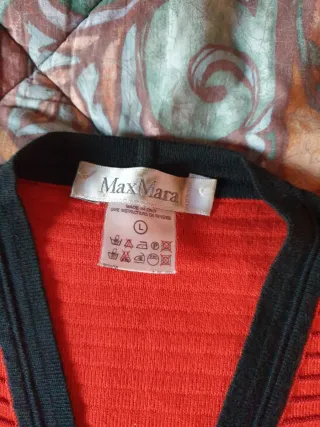 Giacca Maglia Max Mara Vintage Anni 70 Rossa