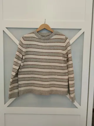 Jersey Springfield Rayas Gris y Blanco Talla M