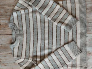 Jersey Springfield Rayas Gris y Blanco Talla M