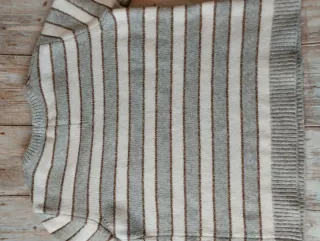 Jersey Springfield Rayas Gris y Blanco Talla M