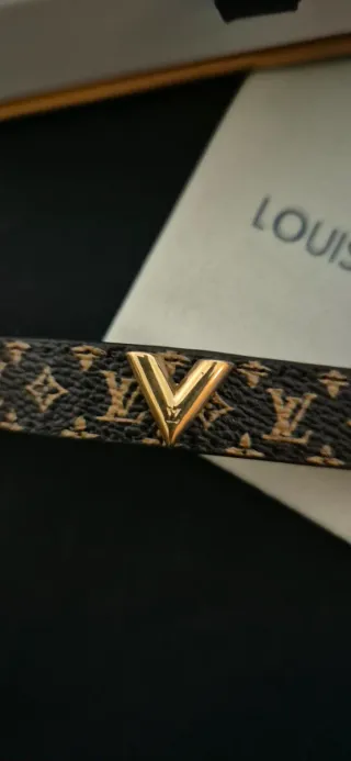Bracciale Louis Vuitton monogram V dorato