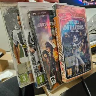 Lotto Giochi Wii e PSP: FIFA, Star Wars, Dragon Ba