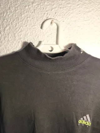 Sudadera Adidas Golf Negra Cuello Alto