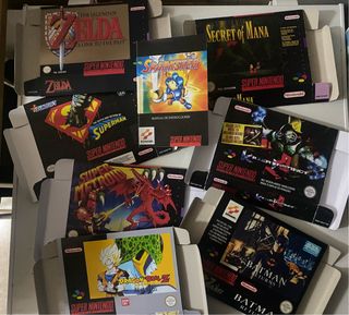 Lote 47 Cajas para Juegos Super Nintendo
