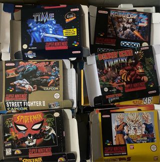 Lote 47 Cajas para Juegos Super Nintendo