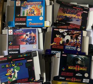 Lote 47 Cajas para Juegos Super Nintendo