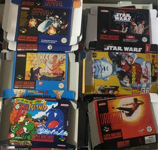 Lote 47 Cajas para Juegos Super Nintendo